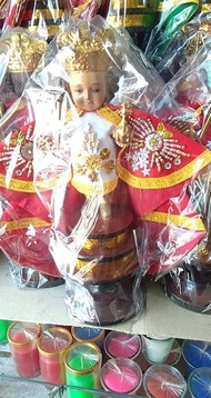 13 inches Wooden Santo Niño De Cebu Statue Figurine Senior Sto Nino Viva Pit Señor Senior Santo Niny