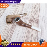 Cangklong Pipa Rokok Kayu Gaharu Wangi Super Murah Lubang Multi