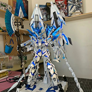 BANDAI MG 1/100 RX-0 Unicorn Gundam ฟรีสไตล์ โมเดลสร้างสรรค์ ของเล่นสำหรับเด็ก โมเดลสร้างสรรค์ โมเดล