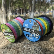 BingoLife Braided Fishing Rod PE X12 X16 Strong 100m For Sea Strength 11.3kg~115kg Extreme Abrasion 
