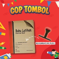 Cop Nama Untuk Kegunaan Pelajar, Cop Nama Buku, Cop Buku Nama Buku Sekolah, Name Stamp, Stamp Nama P