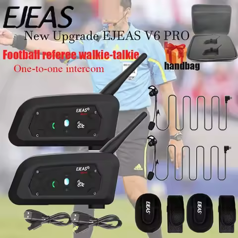 EJEAS V6C Professional Referee Intercom, Bluetooth 5.1 Referee Communication System for Football and