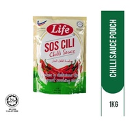 LIFE SOS CILI POUCH 1KG Sos Cili Life Paket 1kg