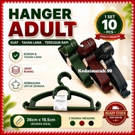 (10pcs)Durable Clothes Dying Hanger Clothes Hanger (PLASTIC)36cm x 18.5cm/Hanger baju plastik