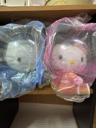 【千禧回憶/全套未拆】2000年麥當勞絕版「銀河之戀」太空人 Hello Kitty & Daniel 情侶玩偶（一對合售/原裝袋裝）