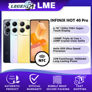 Infinix Hot 40 Pro (16GB*RAM+256GB ROM) Original Smartphone Infinix Malaysia Warranty