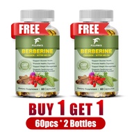 Buy 1 Get 1 Free! Advanced Berberine Supplement for Manages HbA1c Reduces Cravings Boosts Energy & P
