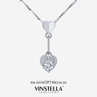 VINSTELLA OFFICIAL - Cupids Heart Pendant - Rhodium Plated Jewellery