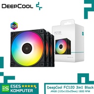 Fan DeepCool FC120 3 IN 1 BLACK ARGB | 3pcs Value Pack | 120mm 12CM