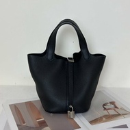 HERMES Picotin 18 - 黑銀 K