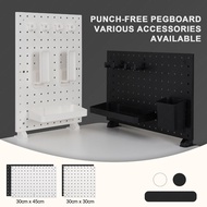 【Dotty】[Ready Stock]Pegboard Organizer Wall Mount & Desktop DIY Plastic Storage Rack 洞洞板