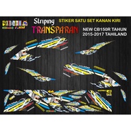 New CB150R TRANSPARENT HOLOGRAM STICKER 2015-2017 THAILAND