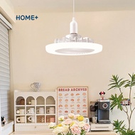 Round Ceiling Fan Light With E27 Screw Lightweight Quiet Airs Cooler For Living Room Home