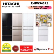Hitachi R-HW540RS Made in Japan 6 doors refrigerator - 416L