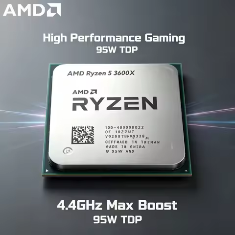 AMD Ryzen 5 3600X 3.8GHz 4.4GHz 6 Core 12 Thread 7NM 95W L3 32M AM4 R5 3600X CPU Tray No Cooler Gami