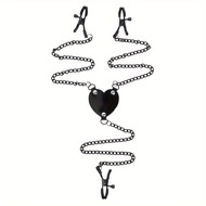 Supplies Iron Chain Nipple Clamp Scattered Racket Binding Toys Three Heads Heart Clip Mei Clip Sm Pr