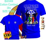 BIG SIZE (S-5XL) Kaos inter Milan Scudetto 21 DB | kaos Inter Milan Champions 2026