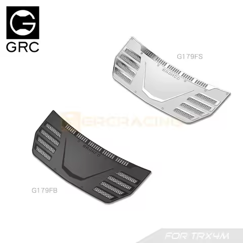 GRC TRX4M Stainless Steel Decorative Sheet F# for TRX4m Bronco Hood Bonnet Upgrade Option Parts #G17