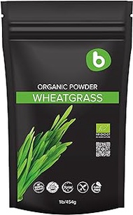 Bobica's Premium European Organic Wheatgrass Powder | Detox &amp; Immunity Support | Superfood, Vegan, Rich in Fibers, Chlorophyll, Minerals | 100% Pure, Non-GMO, Gluten-Free, Raw | 1lb/454g |