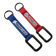 I Love Flying|Boeing Boeing AIRBUS AIRBUS Colorful Logo Carabiner Keychain