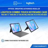 Logitech Combo Touch Case iPad Air 11 inch M2 M3 M4 Sand / iPad Air 10.9 4th & 5th Gen /iPad Air 13 