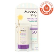 Aveeno Baby Continuous Protection Sunscreen Stick for Sensitive Skin SPF 50 กันแดดแบบสติ๊กสำหรับผิวแพ้ง่าย