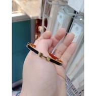 Titanium - New black ceramic H bangle bracelet dm 5.7cm, anti-fade
