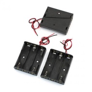 電池ホルダー 電池ケース 電池ボックス スプリングクリップ 3 x 1.5V AAバッテリー 3個入り