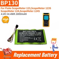 BP130 High Quality Battery 4.8V 14.4Wh 3000mAh for Fluke ScopeMeter 123 123S 124 124S Brand New Repl