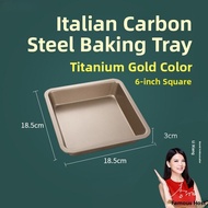 【More Suitable】 Non-Stick Stone Baking Tray for Home Use Deep Dish Cake Bread Pizza Korean Style Gri