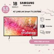 [NEW LAUNCH] Samsung 43” Crystal UHD DU7000 4K Smart TV (2024)