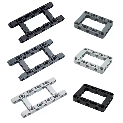 MOC High-tech Liftarm Beam Frame 64178 64179 Accessory Thick Building Blocks Modified Open Center Ho