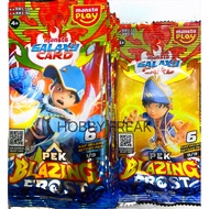 SET SR PEK BLAZING FROST SET 9PCS + 1 SR KAD BOBOIBOY SOPAN MONSTA GALAXY CARD