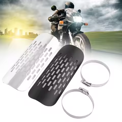 Exhaust Heat Shield Exhaust Muffler Shield Muffler Heat Shield cover Universal Motorcycle Exhaust Mu