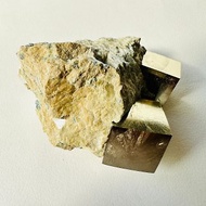 西班牙黃鐵礦 銀55 原石礦標水晶 幸運石 財富累積 愚人金