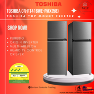 Toshiba GR‑RT416WE‑PMX(58) 312 L Top Mount Fridge – PureBIO + Origin Inverter