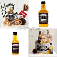 Miniature Alcohol Drink Bottle Jack JD Chivas CR Beer Liquor Cake Topper Birthday Cake Decoration Bo