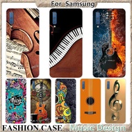 Samsung Galaxy A6 2018 A6 Plus A7 2018 A8 2018 A8 Plus A9 2018 Case Silicone TPU Jelly Case Music Design Phone Case