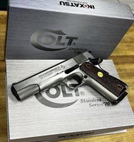 2館 不鏽鋼 INOKATSU COLT M1911 CO2槍 銀 ( 井勝全鋼製45手槍MEU柯特1911科特玩具槍