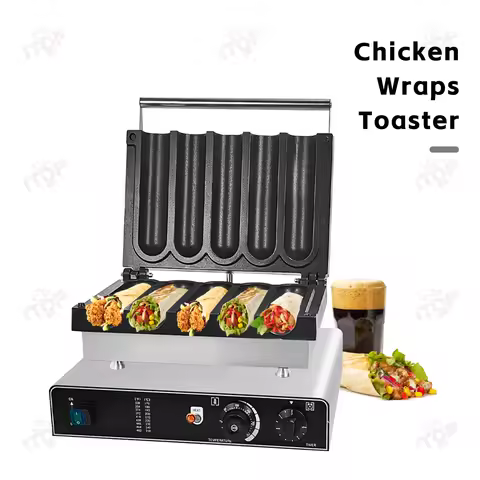 ITOP CWT-5R Chicken Wraps Toaster Burrito Baker Electric Commercial 3000W Kebab Wraps Toaster Machin
