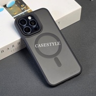 Premium Luxury Magsafe Black Doff Matte Slim Case For iphone 15 iphone 15 Pro iphone 15 Pro Max ipho