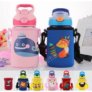 Children Water Bottle Holder With Strap CONTIGO Camelbak Cup Protective Case Zojirushi 450ml Blue Pink Fatty Straw Special Thick Fat