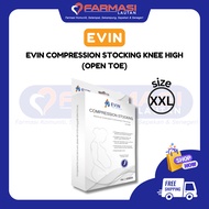 EVIN COMPRESSION STOCKING KNEE HIGH SIZE XXL (OPEN TOE)