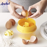 3-in-1 Egg Yolk Separator Container with 6-Slot Strainer Hold Yolk Egg Multipurpose 4L1H05