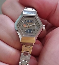 普普年代 太空風格 瑞士PONAR六角自動上鍊機械女錶 古董女用手錶