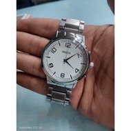 (TW) Men's Watch - Silver Body/Black FS-689 - Stainless Steel Band