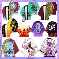 New Anime Demon Slayer Kimono Zenitsu Tanjirou Cosplay Haori Cardigan Casual Tops