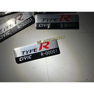 HONDA TYPE R EMBLEM CIVIC FK8 FD2R FL5 EK9 EP3 BADGE