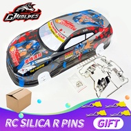 Wholesale 1/10 GTR R35 Hatsune RC Car 200mm PVC painted Body Shell with wind tail for 1:10 RC hobby 