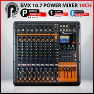 PRONIC 10 Channel Power Mixer 750W x4  with Bluetooth & Subwoofer Output